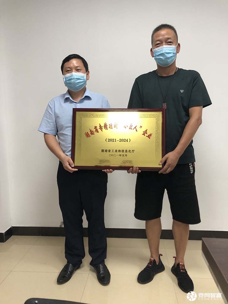 2021年湖南江海獲評“小巨人”企業(yè)稱號！